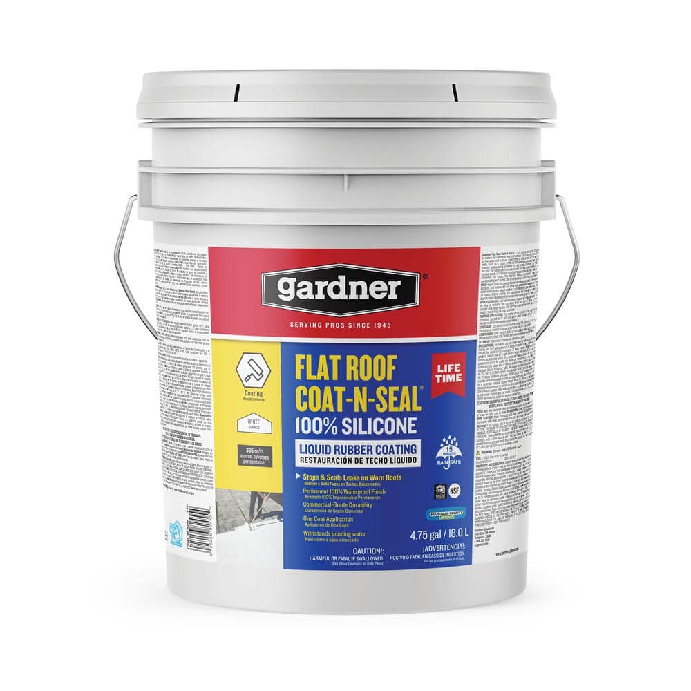 Gardner 4.75 Gal. Flat Roof Coat-n-Seal Liquid Rubber Coating SK-8245 Gardner 4.75 Gal. Flat Roof Coat-n-Seal Liquid Rubber Coating SK-8245