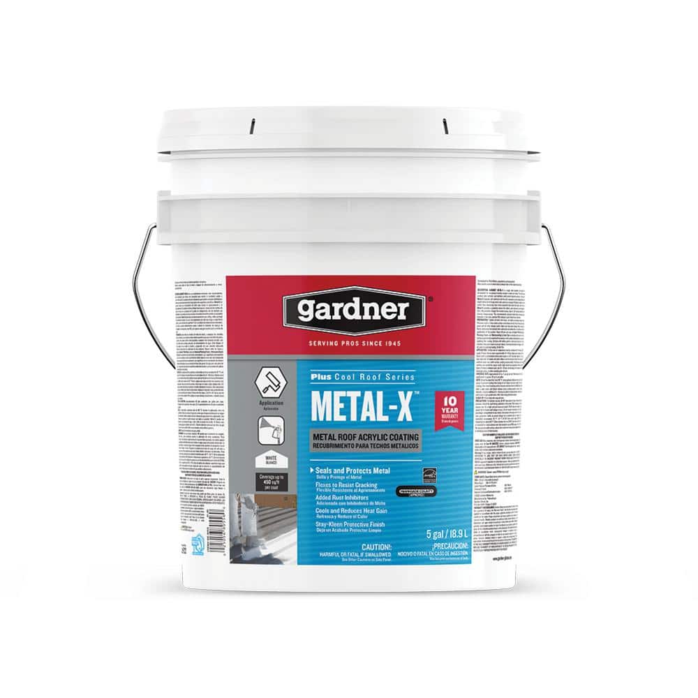 Gardner 5-Gal. Metal-X Metal Roof Acrylic Coating SK-8055 Gardner 5-Gal. Metal-X Metal Roof Acrylic Coating SK-8055