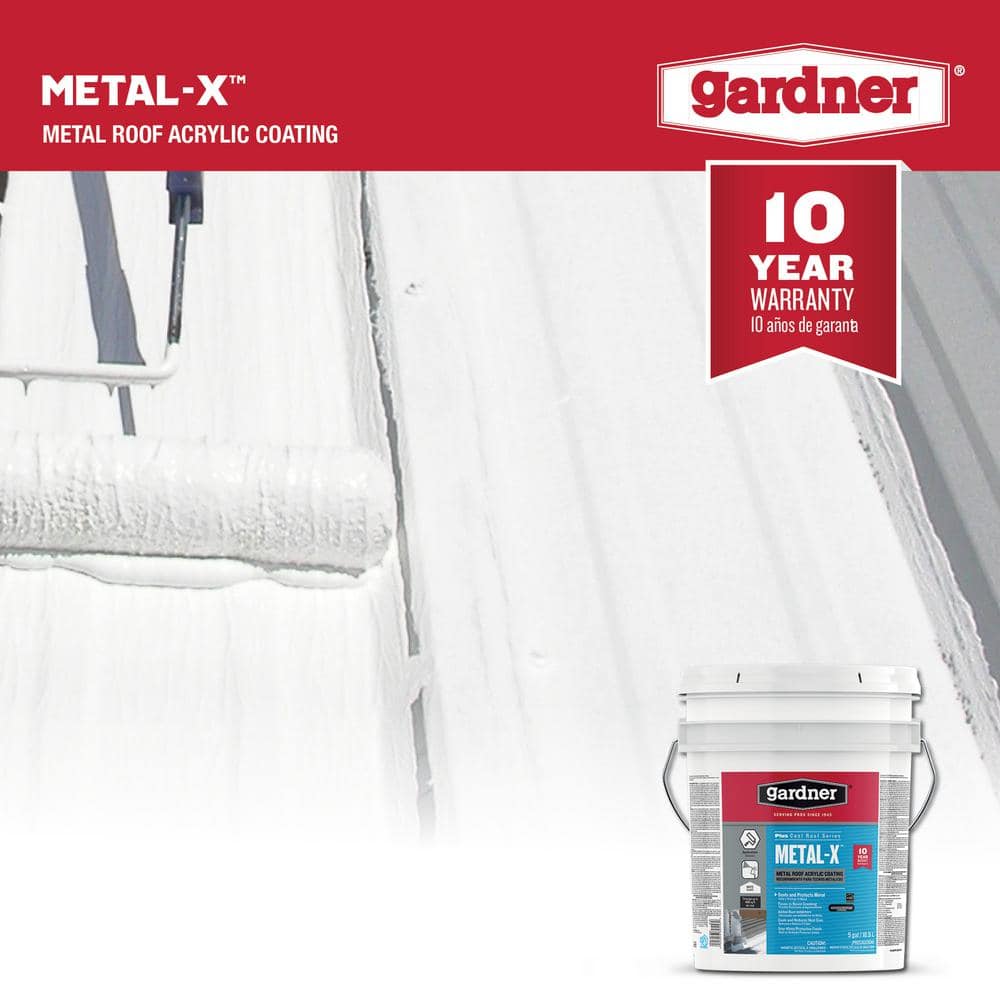 Gardner 5-Gal. Metal-X Metal Roof Acrylic Coating SK-8055 Gardner 5-Gal. Metal-X Metal Roof Acrylic Coating SK-8055