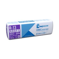 Knauf Insulation R-13 EcoBatt Kraft Faced Fiberglass Insulation Batt 15 in. x 93 in. x 3-1/2 in. 505912/817235