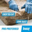 Knauf Insulation R-13 EcoBatt Kraft Faced Fiberglass Insulation Batt 15 in. x 93 in. x 3-1/2 in. 505912/817235