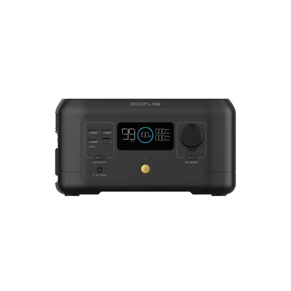 EcoFlow 300-Watt Continuous 500-Watt Peak Push Button Start, 210Wh Solar Generator With Fast Recharging Rivermini-US EcoFlow 300-Watt Continuous 500-Watt Peak Push Button Start, 210Wh Solar Generator With Fast Recharging Rivermini-US