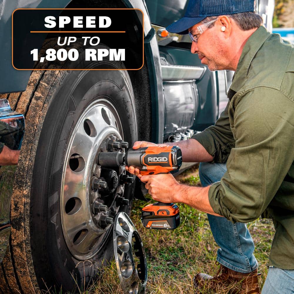 RIDGID 18V Brushless Cordless 4-Mode 1/2 in. High-Torque Impact Wrench (Tool Only) R86212B RIDGID 18V Brushless Cordless 4-Mode 1/2 in. High-Torque Impact Wrench (Tool Only) R86212B