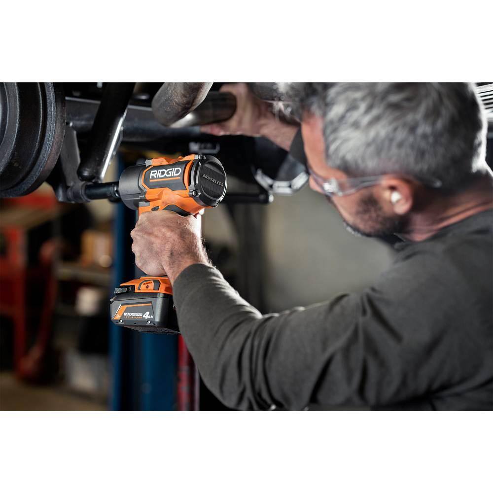 RIDGID 18V Brushless Cordless 4-Mode 1/2 in. High-Torque Impact Wrench (Tool Only) R86212B RIDGID 18V Brushless Cordless 4-Mode 1/2 in. High-Torque Impact Wrench (Tool Only) R86212B