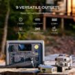 BLUETTI 600W Continuous/1200W Push Button Start LiFePO4 Battery Solar Generator Peak Output Power Station EB3A Gray for Outdoors EB3AGR BLUETTI 600W Continuous/1200W Push Button Start LiFePO4 Battery Solar Generator Peak Output Power Station EB3A Gray for Outdoors EB3AGR