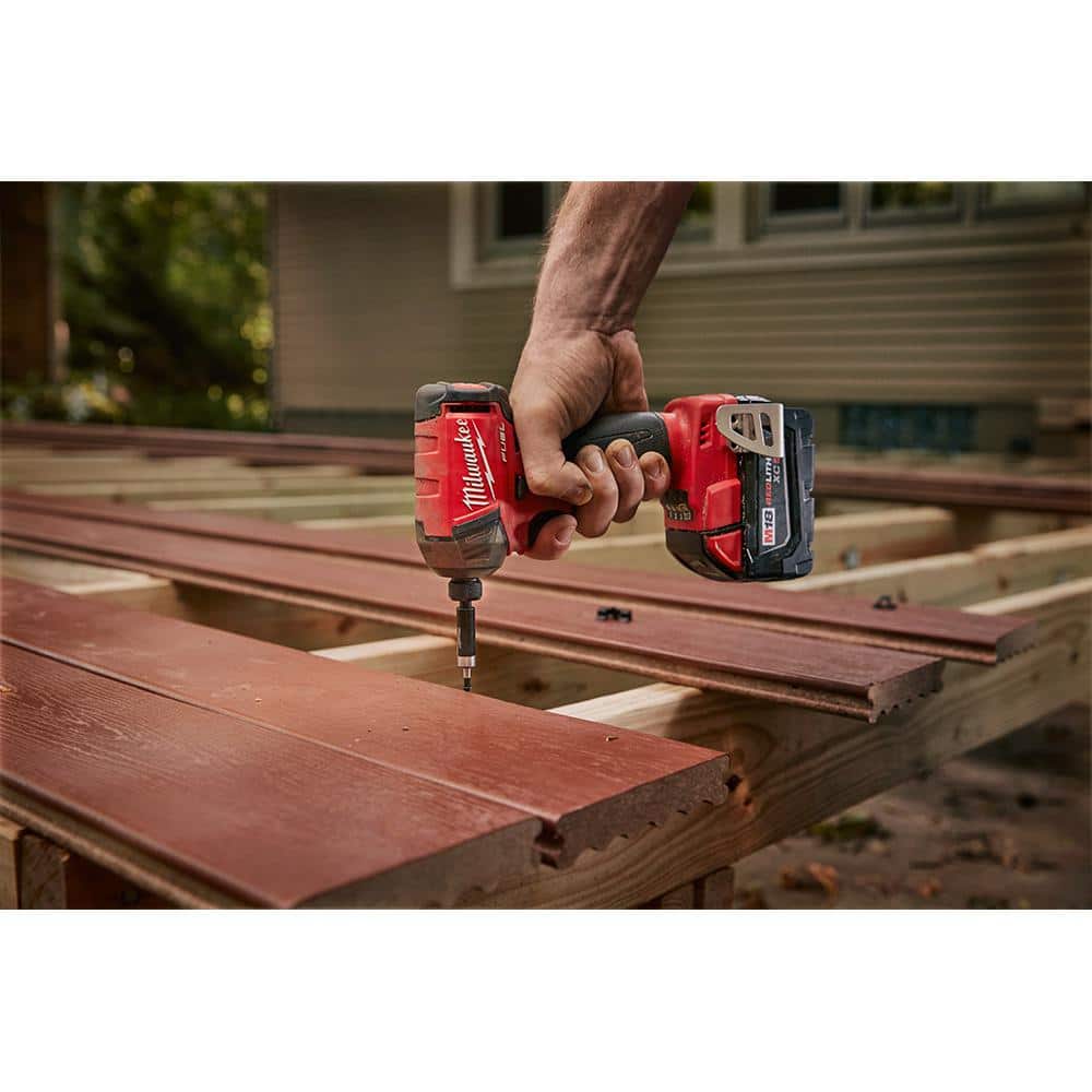 Milwaukee M18 FUEL SURGE 18V Lithium-Ion Brushless Cordless 1/4 in. Hex Impact Driver with XC 5.0 Ah Battery 2760-20-48-11-1850 Milwaukee M18 FUEL SURGE 18V Lithium-Ion Brushless Cordless 1/4 in. Hex Impact Driver with XC 5.0 Ah Battery 2760-20-48-11-1850