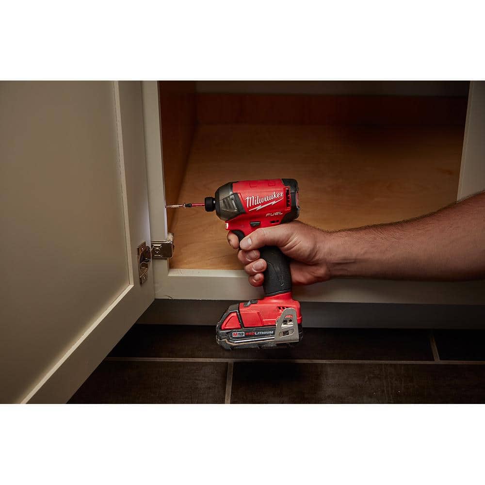 Milwaukee M18 FUEL SURGE 18V Lithium-Ion Brushless Cordless 1/4 in. Hex Impact Driver with XC 5.0 Ah Battery 2760-20-48-11-1850 Milwaukee M18 FUEL SURGE 18V Lithium-Ion Brushless Cordless 1/4 in. Hex Impact Driver with XC 5.0 Ah Battery 2760-20-48-11-1850