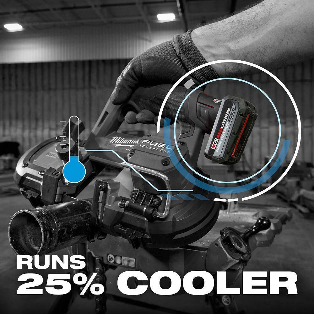 Milwaukee M12 12-Volt Lithium-Ion XC Extended Capacity 3.0 Ah Battery Pack (2-Pack) and M12 XC High Output 5.0 Ah Battery Pack 48-11-2412-48-11-2450