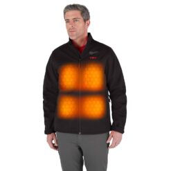 Milwaukee Men's Large M12 12-Volt Lithium-Ion Cordless Tough Shell Black Heated Jacket with (1) 3.0 Ah Battery and Charger M100B-21L