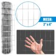 Fencer Wire 6 ft. x 100 ft. 12.5-Gauge Welded Wire Fence with Mesh 2 in. x 4 in. WB125-6X100M24