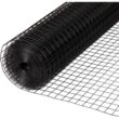 Fencer Wire 4 ft. x 50 ft. 16-Gauge Black PVC Coated Welded Wire Fence with Mesh Size 1/2 in. x 1/2 in. WV16-B4X50MHH