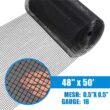 Fencer Wire 4 ft. x 50 ft. 16-Gauge Black PVC Coated Welded Wire Fence with Mesh Size 1/2 in. x 1/2 in. WV16-B4X50MHH Fencer Wire 4 ft. x 50 ft. 16-Gauge Black PVC Coated Welded Wire Fence with Mesh Size 1/2 in. x 1/2 in. WV16-B4X50MHH