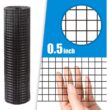 Fencer Wire 4 ft. x 50 ft. 16-Gauge Black PVC Coated Welded Wire Fence with Mesh Size 1/2 in. x 1/2 in. WV16-B4X50MHH Fencer Wire 4 ft. x 50 ft. 16-Gauge Black PVC Coated Welded Wire Fence with Mesh Size 1/2 in. x 1/2 in. WV16-B4X50MHH