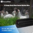 Fencer Wire 4 ft. x 50 ft. 16-Gauge Black PVC Coated Welded Wire Fence with Mesh Size 1/2 in. x 1/2 in. WV16-B4X50MHH Fencer Wire 4 ft. x 50 ft. 16-Gauge Black PVC Coated Welded Wire Fence with Mesh Size 1/2 in. x 1/2 in. WV16-B4X50MHH
