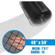 Fencer Wire 4 ft. x 50 ft. 14-Gauge Black PVC Coated Welded Wire Fence with Mesh Size 1 in. x 1 in. WV14-B4X50M11 Fencer Wire 4 ft. x 50 ft. 14-Gauge Black PVC Coated Welded Wire Fence with Mesh Size 1 in. x 1 in. WV14-B4X50M11