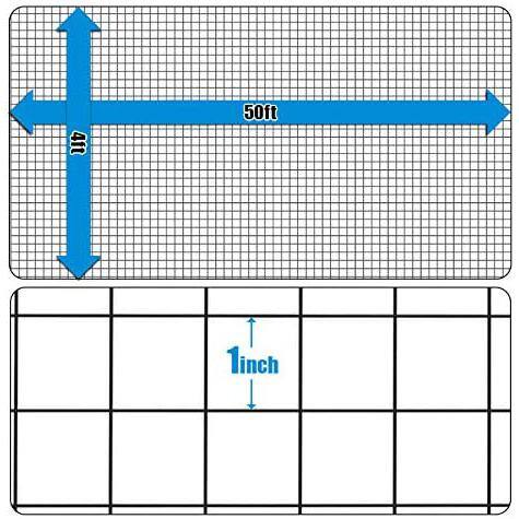Fencer Wire 4 ft. x 50 ft. 14-Gauge Black PVC Coated Welded Wire Fence with Mesh Size 1 in. x 1 in. WV14-B4X50M11 Fencer Wire 4 ft. x 50 ft. 14-Gauge Black PVC Coated Welded Wire Fence with Mesh Size 1 in. x 1 in. WV14-B4X50M11