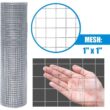 Fencer Wire 4 ft. x 100 ft. 16-Gauge Welded Wire Fence with 1 in. x 1 in. Mesh WB16-4X100M11@HD