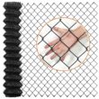Fencer Wire 5 ft. x 50 ft. Black Vinyl Coated Galvanized Steel 9-Gauge Chain Link Fabric Roll LV9-B5X50M2F38