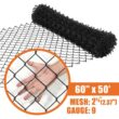 Fencer Wire 5 ft. x 50 ft. Black Vinyl Coated Galvanized Steel 9-Gauge Chain Link Fabric Roll LV9-B5X50M2F38