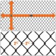 Fencer Wire 5 ft. x 50 ft. Black Vinyl Coated Galvanized Steel 9-Gauge Chain Link Fabric Roll LV9-B5X50M2F38