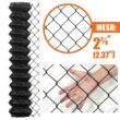 Fencer Wire 5 ft. x 50 ft. Black Vinyl Coated Galvanized Steel 9-Gauge Chain Link Fabric Roll LV9-B5X50M2F38