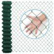 Fencer Wire 6 ft. x 50 ft. Green Vinyl Coated Galvanized Steel 9-Gauge Chain Link Fabric Roll LV9-G6X50M2F38