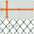 Fencer Wire 6 ft. x 50 ft. Green Vinyl Coated Galvanized Steel 9-Gauge Chain Link Fabric Roll LV9-G6X50M2F38