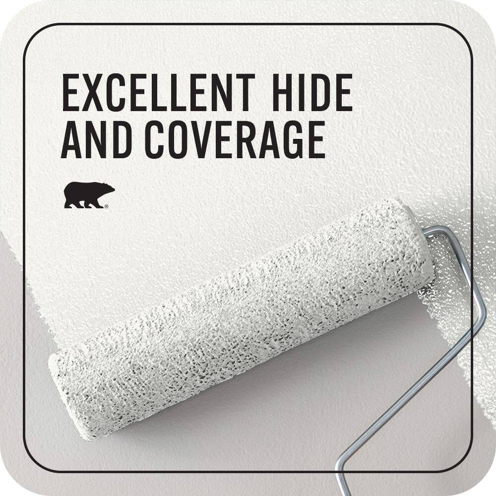 BEHR PREMIUM PLUS 5 gal. Ultra Pure White Hi-Gloss Enamel Interior/Exterior Paint and Primer 815005 BEHR PREMIUM PLUS 5 gal. Ultra Pure White Hi-Gloss Enamel Interior/Exterior Paint and Primer 815005