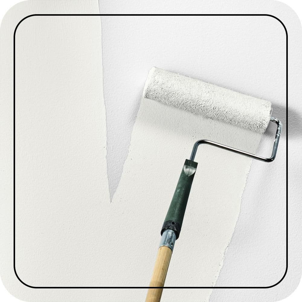 BEHR PREMIUM PLUS 5 gal. Ultra Pure White Hi-Gloss Enamel Interior/Exterior Paint and Primer 815005 BEHR PREMIUM PLUS 5 gal. Ultra Pure White Hi-Gloss Enamel Interior/Exterior Paint and Primer 815005