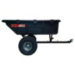 Brinly-Hardy 650lbs. 10cu.ft. Tow-Behind Lawn Mower Trailer Dump Cart w/ Compression-Molded Poly Bed for Lawn Tractors and ZTR Mowers PCT-101BH