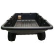 Brinly-Hardy 650lbs. 10cu.ft. Tow-Behind Lawn Mower Trailer Dump Cart w/ Compression-Molded Poly Bed for Lawn Tractors and ZTR Mowers PCT-101BH
