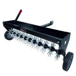 Brinly-Hardy 40 in. Pull-Behind Spike Aerator with Transport Wheels for Lawn Tractors and Zero-Turn Mowers SAT2-40BH-G