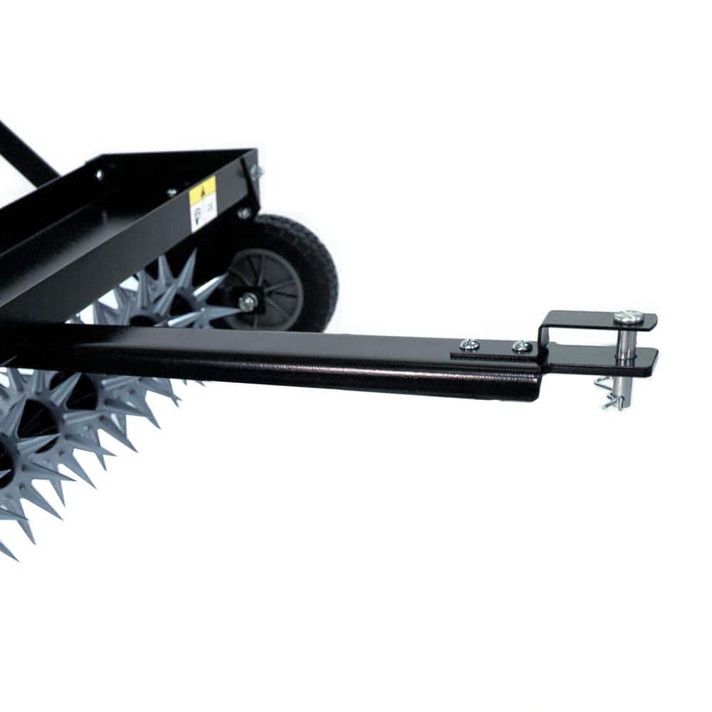 Brinly-Hardy 40 in. Pull-Behind Spike Aerator with Transport Wheels for Lawn Tractors and Zero-Turn Mowers SAT2-40BH-G