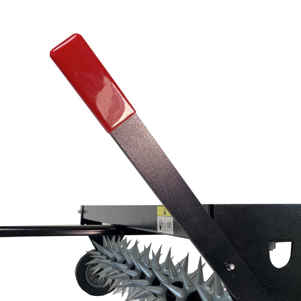 Brinly-Hardy 40 in. Pull-Behind Spike Aerator with Transport Wheels for Lawn Tractors and Zero-Turn Mowers SAT2-40BH-G