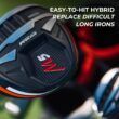 Precise M5 Men's Complete Golf Clubs Package Set Includes Titanium Driver, S.S. Fairway, S.S. Hybrid, S.S. 5-PW Irons, Putter, Stand Bag, 3 H/C's