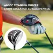 Precise M5 Men's Complete Golf Clubs Package Set Includes Titanium Driver, S.S. Fairway, S.S. Hybrid, S.S. 5-PW Irons, Putter, Stand Bag, 3 H/C's