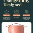Caraway Nonstick Ceramic Dutch Oven Pot with Lid (6.5 qt, 10.5") - Non Toxic, PTFE & PFOA Free - Perracotta
