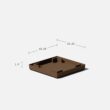 Veradek V-Resin Indoor/Outdoor Taper Planter (Espresso, 30 inch - 2 Pack with 2 Saucer Trays)