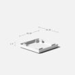 Veradek V-Resin Indoor/Outdoor Taper Planter (White, 30 inch - 2 Pack with 2 Saucer Trays)