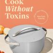 Caraway Nonstick Ceramic Dutch Oven Pot with Lid (6.5 qt, 10.5") - Non Toxic, PTFE & PFOA Free - Gray