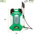 FlowZone Cyclone 3 Battery Powered Backpack Sprayer - Variable-Pressure 5-Position Electric Lawn & Garden Sprayer - 4 Gallon