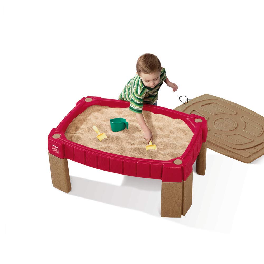 Step2 Naturally Playful Sand Table, Kids Sand Activity Sensory Table, 5 Piece Accessory Kit, Toddler Summer Outdoor Toys, 2+ Years Old Step2 Naturally Playful Sand Table, Kids Sand Activity Sensory Table, 5 Piece Accessory Kit, Toddler Summer Outdoor Toys, 2+ Years Old