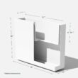 Veradek Span Plastic Box Series Planter - Tall Rectangular,Medium, White