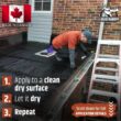 Liquid Rubber Waterproof Sealant, DIY Leak Repair Coating for Flat, Metal & Low Slope Roofs, Foundations, Gutters & More, Black - 5 Gallon