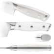 Stahl 19 Piece High Carbon Exclusive German Steel Knife Block Set (White)