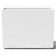 Veradek Span Plastic Box Series Planter - Tall Rectangular,Medium, White