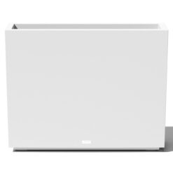 Veradek Span Plastic Box Series Planter - Tall Rectangular,Medium, White