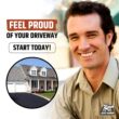 Liquid Rubber Driveway Restore - Highly Flexible Asphalt Coating Fills Cracks and Revitalize, Easy to Use and Apply, 5 Gallon