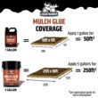 Liquid Rubber Pre-Mixed Mulch Glue - Long Lasting Bond for Landscaping and Gardens, 5 Gallon