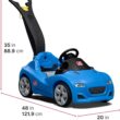 Step2 Whisper Ride Cruiser Kids Push Car, Ride On Toy, Stroller Substitute, Includes Seat Belt & Horn, Made of Durable Plastic, Blue Step2 Whisper Ride Cruiser Kids Push Car, Ride On Toy, Stroller Substitute, Includes Seat Belt & Horn, Made of Durable Plastic, Blue
